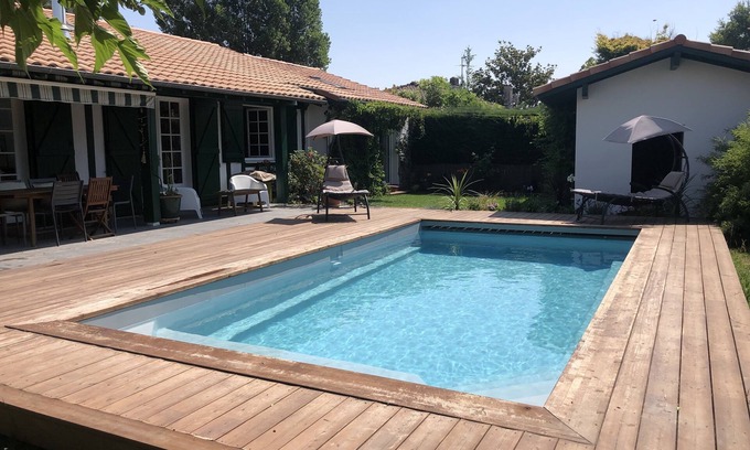 Angresse House | Landaise renovated, quiet, heated pool, air conditioning