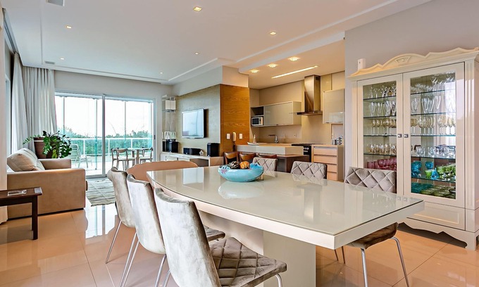 Santinho Apartment | Large balcony with BBQ Grill and Sea View #CSA01