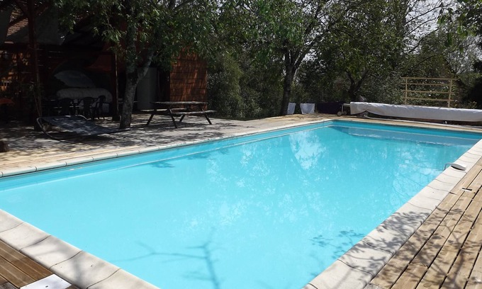 Saint-Salvadou House | Large family home, private heated pool, large garden, near Najac.