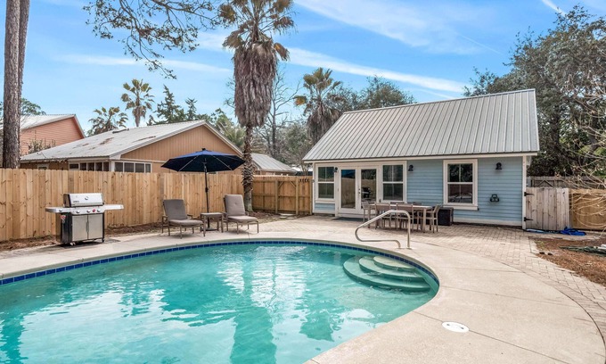 Seagrove Beach House | Large Heated Pool and Fenced-in Yard. Perfectly Located near Everything.