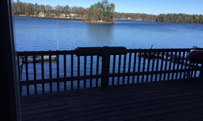 Mayfield House | Large Lakefront House 20 Minutes from Downtown Traverse City ~ Includes pontoon.