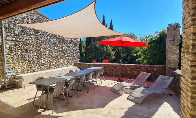 Labastide-de-Virac Other | Large stone house with private pool and tennis court