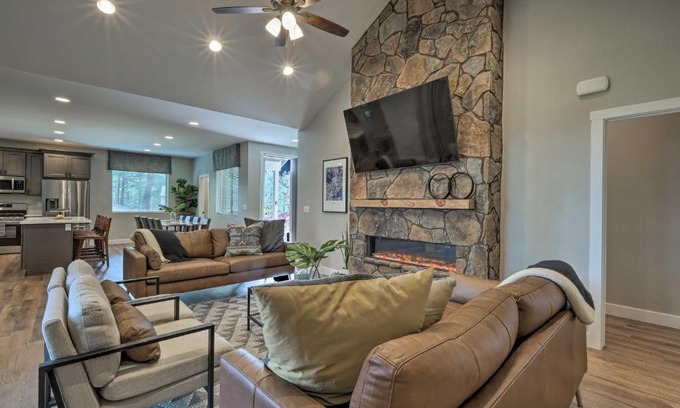 Kachina Village House | Lavish National Forest Retreat with Hot Tub and Views!