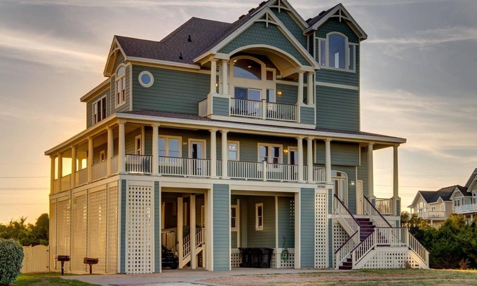 Ocean Isle Estates House | Lavish Semi-Oceanfront w Beach Access, XL Hot Tub, Private Pool, Dogs Welcome, & Game Room