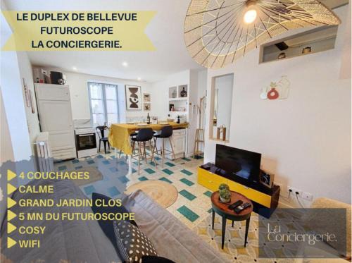 Jaunay-Clan Apartment | Le Duplex de Bellevue - Futuroscope - La Conciergerie.