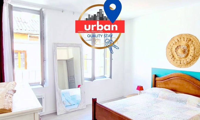 Moissac Apartment | ♛ Le duplex du Cloître spacious 75m2 historic heart