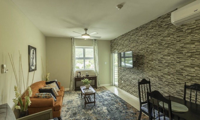 New Kingston Condo | "Le Luxe" Penthouse 2 BR condo w/AC, WiFi, complimentary Netflix & 24/7 sec