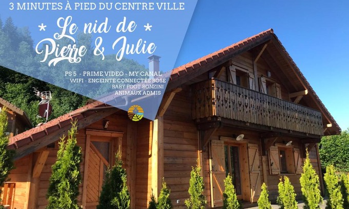 La Bresse Ski Chalet | ⁂ LE NID DE PIERRE & JULIE [CLEDICIHOME] 2 pas du centre ville/SPA & TERASSE AMENAGEE ⁂