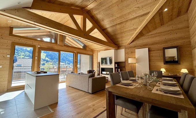 Chatel Apartment | Le Thélème A402: warm and view of the resort