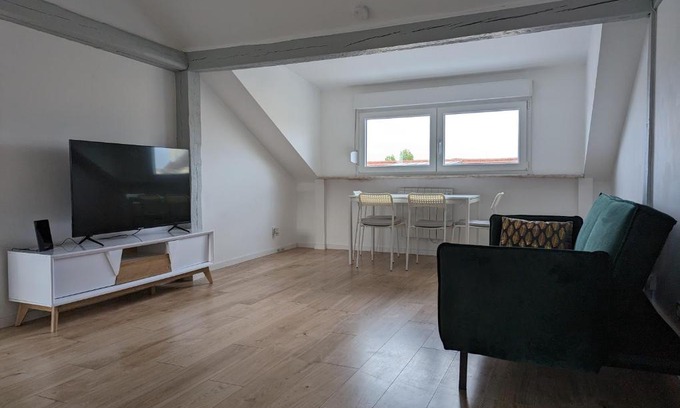 Mulhouse Apartment | Le Vauban - appartement 2 chambres, salon, cuisine équipée, parking et wifi gratuit