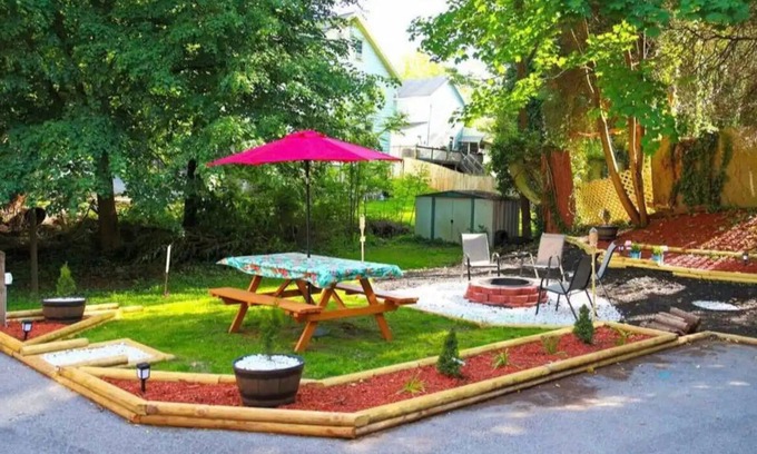 Farrandsville House | Lock Haven Home w/Fire Pit & BBQ with game room & Deck 3 min Walk to Main St