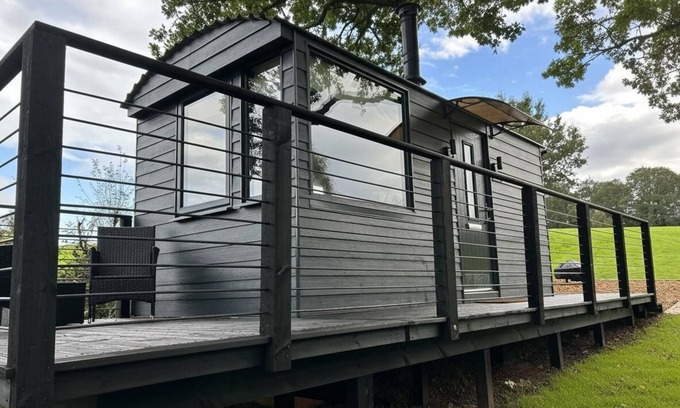Liverton Cabin | Lodge on Teign River, 1 Bed, Sleeps 2, Parking