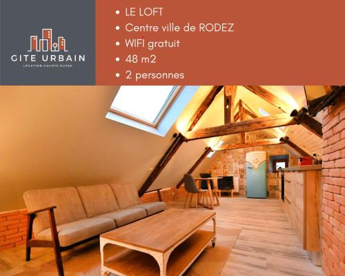 Rodez Apartment | LOFT SOUS LES COMBLES - LOFT UNDER THE RAFTER