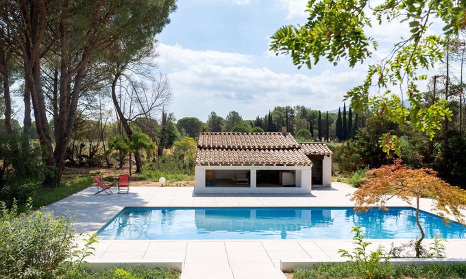 Palau-del-Vidre House | Loue Maison de Type Hacienda Avec Piscine en Catalogne