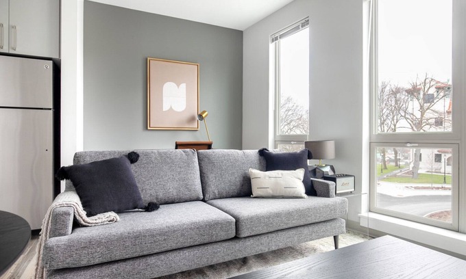 St. Elizabeth's Apartment | Lovely Brighton Studio w/W/D, Gym, near T & Shops, by Blueground
