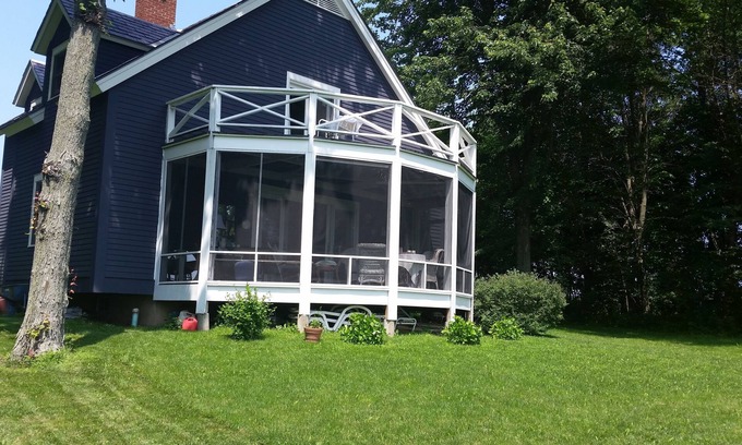 North Hero House | Lovely, private 2 bdrm-2bath on 10 acres with lake view
