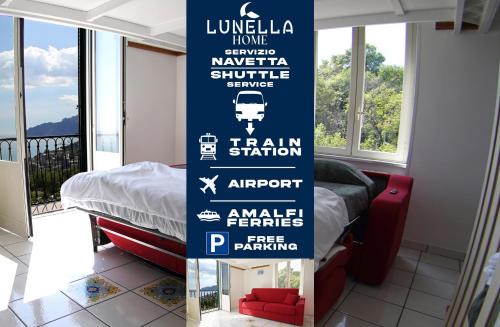 Salerno Apartment | LUNELLA HOME FULL APARTMENT with UNIQUE SEAVIEW, WASHING MACHINE, FULL KITCHEN, PARKING with VIDEO SURVEILLANCE, and SHUTTLE TAXI from to CENTRAL STATION, AMALFI FERRIES, SALERNO AIRPORT, NAPLES AIRPORT