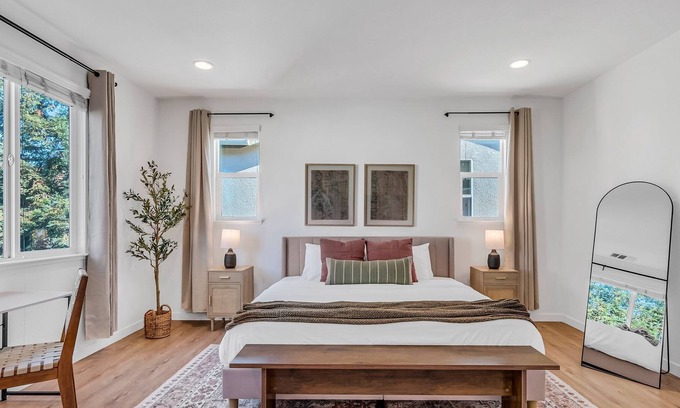 Berryessa House | Lux Primary Suite w/ Private BA