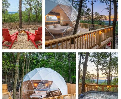 Capon Bridge House | Luxe Dome w Hot Tub King Bed Full Bath & FirePit