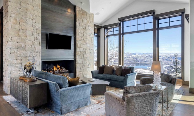 Deer Valley House | Luxe Estate by InvitedHome | Theater, Gym, Decks, Views, Hot Tub, Ski-In/Out