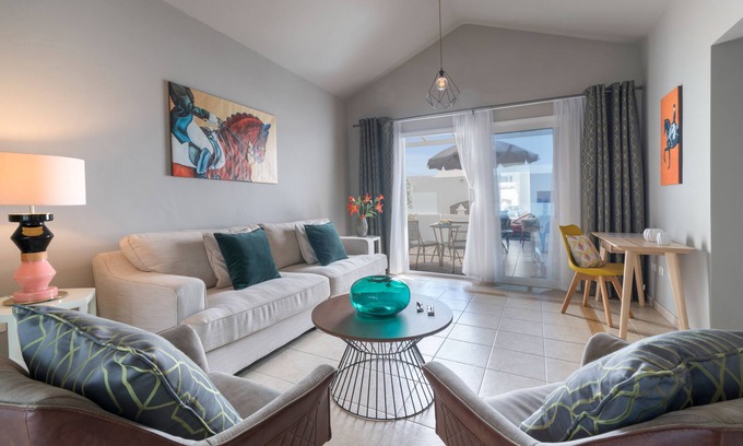 Charco del Palo House | Luxurious B2 in a small complex with communal heated pool 100m from the sea