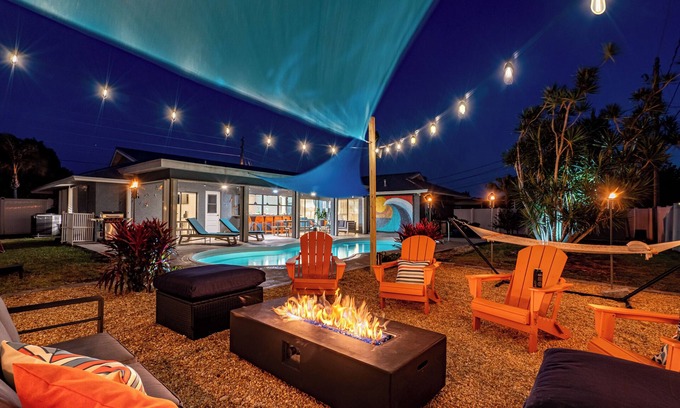 Port Saint Lucie House | Luxury 3/2 Private Home - Dog Friendly - Heated Pool - Fire Pit - by Beach, Golf