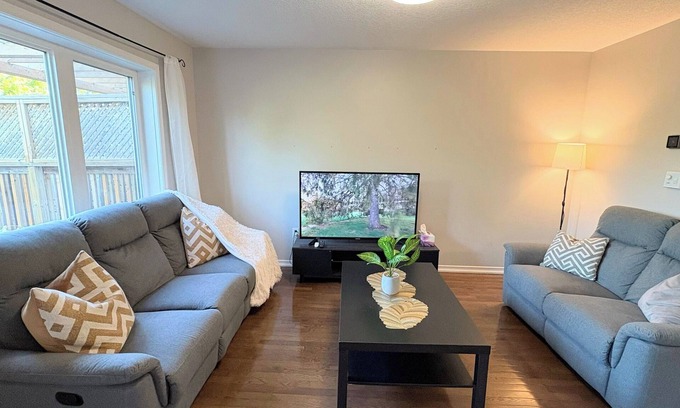 Breslau House | Luxury Breslau Retreat |Fenced yard |Steps to Park |Near Airport