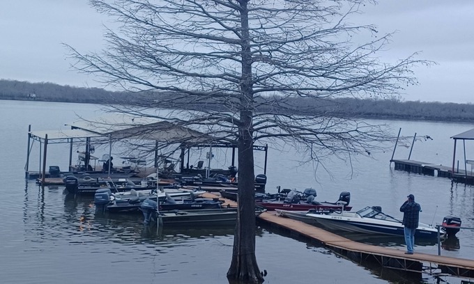 Acme House | Luxury cabin located on the Larto Lake. Lakeview from porch. Pet friendly!
