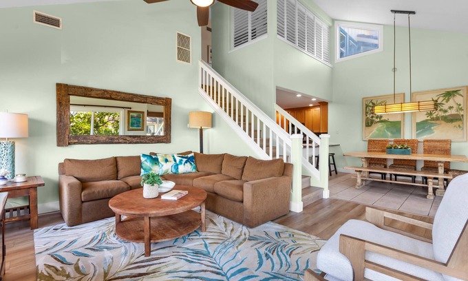 Poipu Condo | Luxury Condo In Poipu Beach, Central Air Conditioning, Pools and Mountain Views