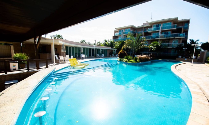 Porto das Dunas Apartment | LUXURY COVERTAIN 200 meters from the beach patk, 3/4 Comfortable Air cond.