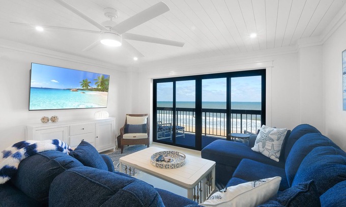 Ormond-by-the-Sea Condo | Luxury direct oceanfront corner with large private balcony, heated pool and garage