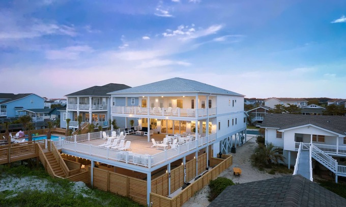 Ocean Isle Beach House | Luxury Oceanfront Home - The Citrus Beach Club - Wedding Venue