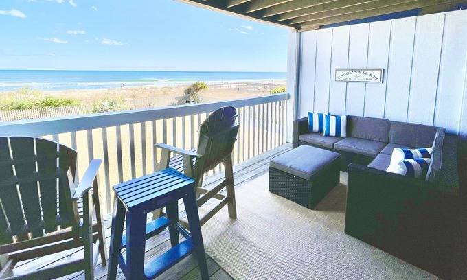 Wilmington Beach Condo | Luxury Oceanfront condo, sleeps 4, private beach access, pool and amazing views.