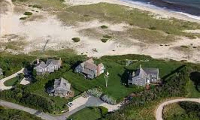 Tom Nevers House | LUXURY OCEANFRONT ESTATE! Private beach & heated pool & hot tub. Sleeps 10!