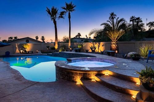 Lake Havasu City House | Luxury Residential Estates Pool Spa Firepit