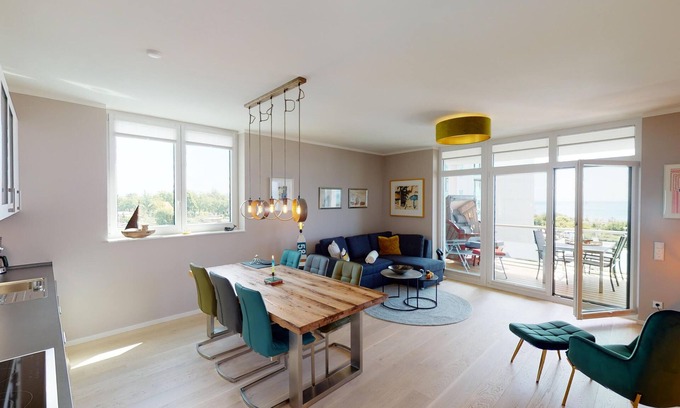 Pelzerhaken Apartment | Luxus-neubau-ferienwohnung für 6 Gäste in Strandlage mit Sauna und Meerblick!