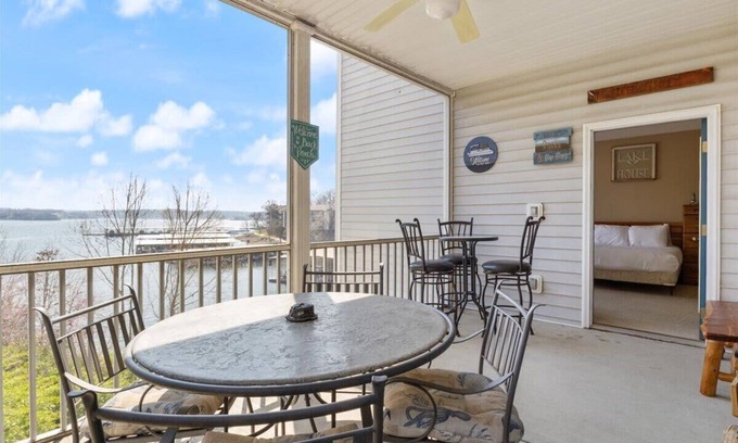 Village of Four Seasons Condo | Main channel view, playground, no steps enrty