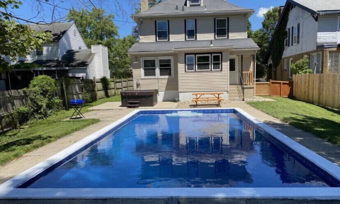 Hamilton House | Main Street Oasis - Pool & Hot Tub Sleeps 8
