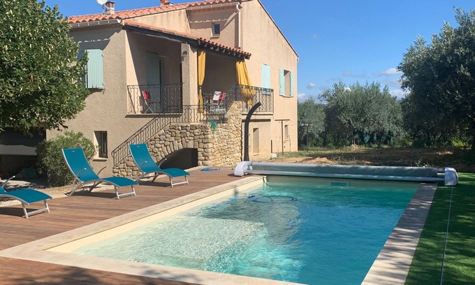 Mirabel-aux-Baronnies House | Maison Tout Confort, 6 Pers, Piscine Sécurisée, Pleine Nature, Milieu Oliviers