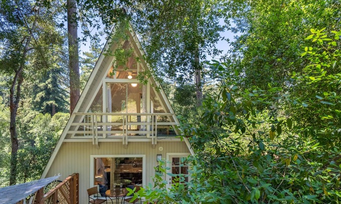 Aptos House | Majestic A-Frame, Upper Unit - with Hot Tub!