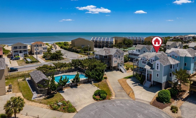 Nags Head House | Majestic Views, Surf, Pvt Hot Tub, Game Room, Deck Fully Loaded, Arcade