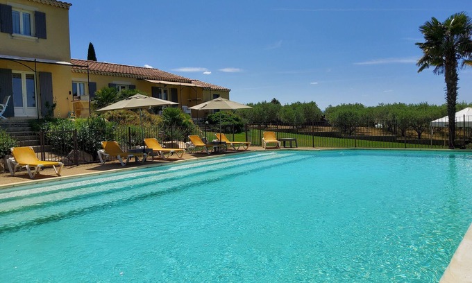 Le Barroux Cottage | Mas du Barroux Gîte Palma vue sur les Alpilles