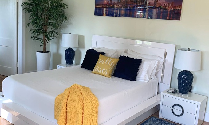 Coral Way Apartment | Miami Skyline Luxury Suite With Private Patio and Parking .