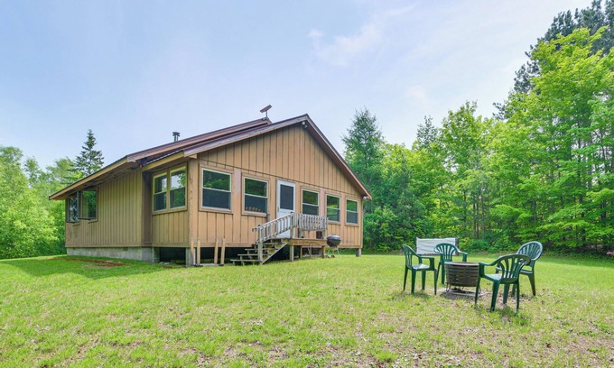 Trout Lake Cabin | Michigan Retreat on 10 Acres: Hike, Fish & Explore