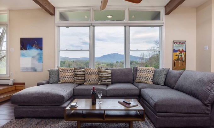 Fairview House | Mid-Century Home & Cabin: Sauna & Hot Tub 15 min to AVL
