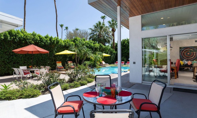 Old Las Palmas House | Mid-Century Modern Estate In Old Las Palmas! Private! Spectacular Mountain Views!