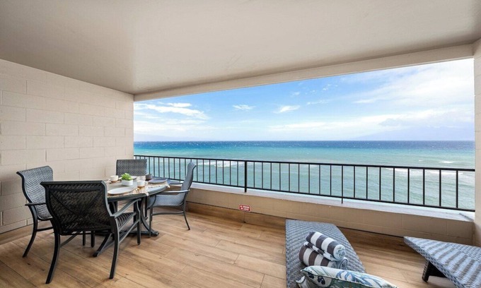 Honokowai Condo | MK 505 Remodeled OceanFront Whale Watching