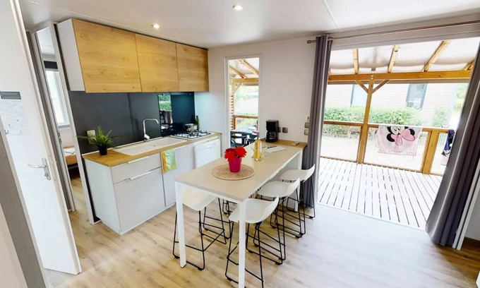 Lourmarin House | Mobilheim Cigale - 35m2 - 3 Schlafzimmer (5 Erwachsene & 1 Kind max 12 Jahre) 5 bis 6 Personen - 5 Pers. im Tarif enthalten