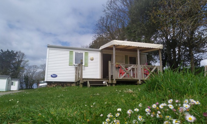 Plonevez-Porzay House | Mobilhome 4 pers. en baie de Douarnenez -Plage de Kervel - Camping Pré de la Mer