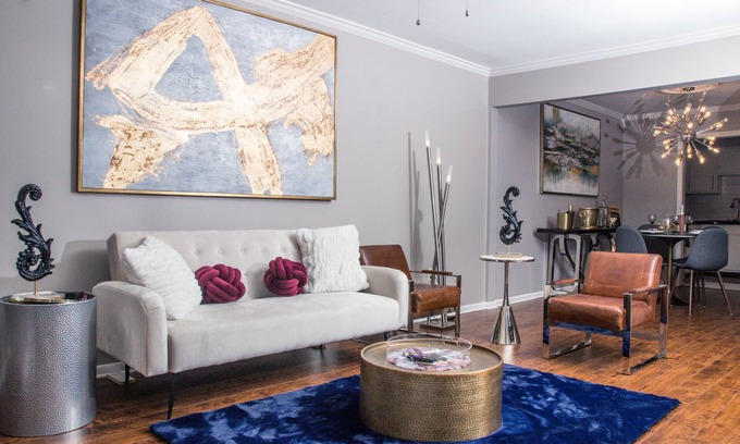 Tougaloo Condo | Modern Designer Condo Near I55 w/Balcony